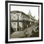 Catane (Sicily, Italy), a Street, Circa 1860-Leon, Levy et Fils-Framed Photographic Print