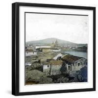 Catane (Sicily, Italy), Overview and the Etna, Circa 1860-Leon, Levy et Fils-Framed Photographic Print