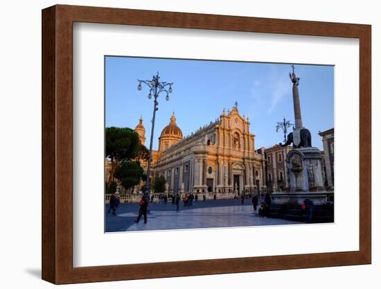 Catania Cathedral, dedicated to Saint Agatha, Catania, Sicily, Italy, Europe-Carlo Morucchio-Framed Photographic Print