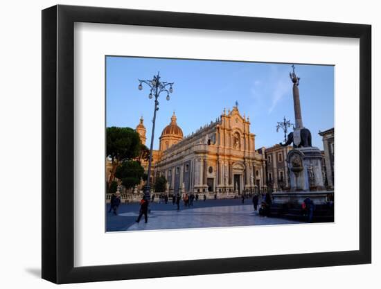 Catania Cathedral, dedicated to Saint Agatha, Catania, Sicily, Italy, Europe-Carlo Morucchio-Framed Photographic Print