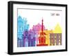 Catania Skyline Pop-paulrommer-Framed Art Print