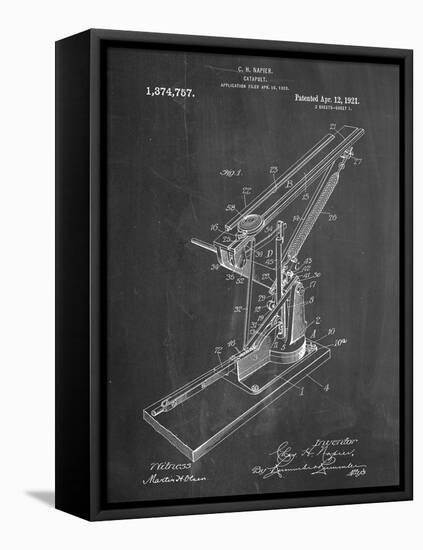 Catapult Patent 1921-null-Framed Stretched Canvas