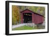 Cataract Covered Bridge over Mill Creek at Lieber, Indiana-Chuck Haney-Framed Photographic Print