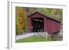 Cataract Covered Bridge over Mill Creek at Lieber, Indiana-Chuck Haney-Framed Photographic Print