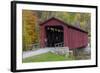 Cataract Covered Bridge over Mill Creek at Lieber, Indiana-Chuck Haney-Framed Photographic Print