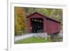 Cataract Covered Bridge over Mill Creek at Lieber, Indiana-Chuck Haney-Framed Photographic Print