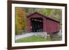 Cataract Covered Bridge over Mill Creek at Lieber, Indiana-Chuck Haney-Framed Photographic Print