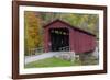 Cataract Covered Bridge over Mill Creek at Lieber, Indiana-Chuck Haney-Framed Photographic Print