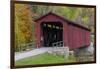 Cataract Covered Bridge over Mill Creek at Lieber, Indiana-Chuck Haney-Framed Photographic Print