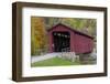 Cataract Covered Bridge over Mill Creek at Lieber, Indiana-Chuck Haney-Framed Photographic Print