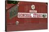 Cataract Falls general store sign, Indiana, USA-Anna Miller-Stretched Canvas