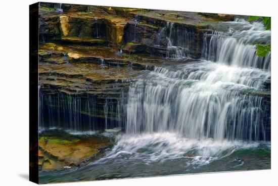 Cataract Falls State Park , Indiana, USA-Anna Miller-Stretched Canvas