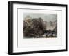 Cataract of Ting-Hoo, on the Tripod Lake, China, C1840-Edward Paxman Brandard-Framed Giclee Print