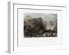 Cataract of Ting-Hoo, on the Tripod Lake, China, C1840-Edward Paxman Brandard-Framed Giclee Print