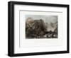 Cataract of Ting-Hoo, on the Tripod Lake, China, C1840-Edward Paxman Brandard-Framed Giclee Print