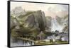 Cataract Ting Hoo-Thomas Allom-Framed Stretched Canvas