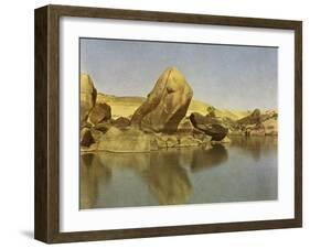 Cataracts, white water rapids on Nile River, Egypt-English Photographer-Framed Giclee Print