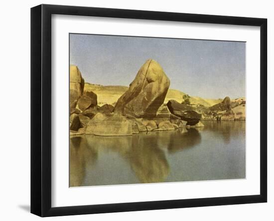 Cataracts, white water rapids on Nile River, Egypt-English Photographer-Framed Giclee Print