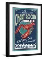 Cataumet, Cape Cod, Massachusetts - Chart Room Lobster-Lantern Press-Framed Art Print