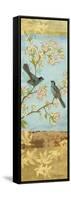 Catbirds and Blooms Panel-Pamela Gladding-Framed Stretched Canvas