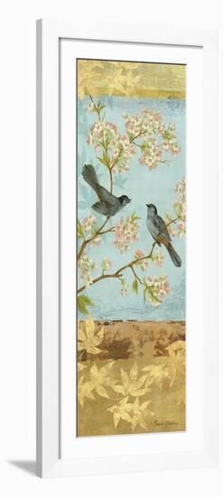 Catbirds and Blooms Panel-Pamela Gladding-Framed Premium Giclee Print