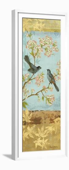 Catbirds and Blooms Panel-Pamela Gladding-Framed Premium Giclee Print