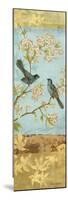 Catbirds and Blooms Panel-Pamela Gladding-Mounted Premium Giclee Print