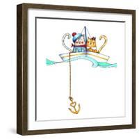 Catboat-Deborah Faenza-Framed Giclee Print