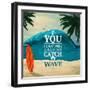 Catch a Wave Surfboard Poster-Macrovector-Framed Art Print