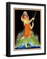 Catch of the Day - Child Life-Hazel Frazee-Framed Giclee Print