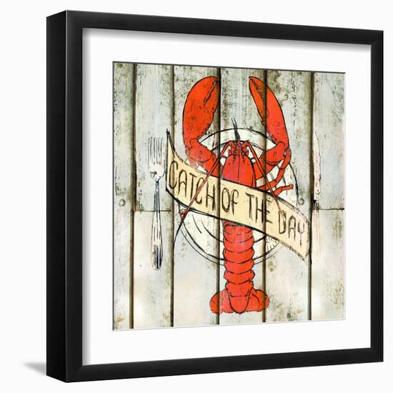 Catch of the Day Square-null-Framed Art Print