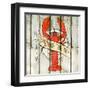 Catch of the Day Square-null-Framed Art Print