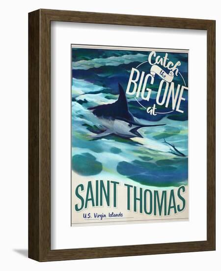 Catch the Big One-null-Framed Giclee Print