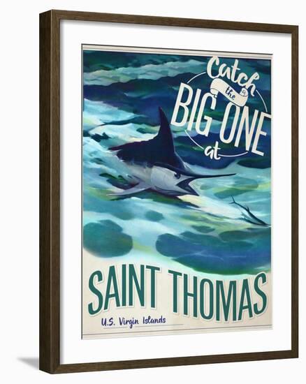 Catch the Big One-null-Framed Giclee Print