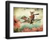 Catching A Ride On A Hummingbird's Back-J Hovenstine Studios-Framed Giclee Print