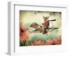 Catching A Ride On A Hummingbird's Back-J Hovenstine Studios-Framed Giclee Print
