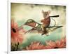 Catching A Ride On A Hummingbird's Back-J Hovenstine Studios-Framed Giclee Print