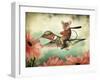 Catching A Ride On A Hummingbird's Back-J Hovenstine Studios-Framed Giclee Print