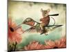 Catching A Ride On A Hummingbird's Back-J Hovenstine Studios-Mounted Giclee Print