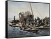 Catching a Rum Runner-null-Framed Stretched Canvas