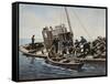 Catching a Rum Runner-null-Framed Stretched Canvas