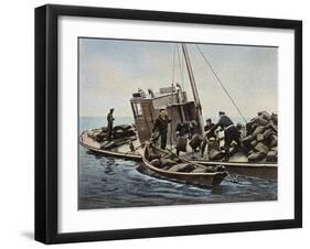 Catching a Rum Runner-null-Framed Art Print