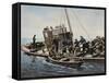 Catching a Rum Runner-null-Framed Stretched Canvas