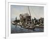 Catching a Rum Runner-null-Framed Art Print