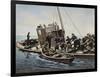 Catching a Rum Runner-null-Framed Art Print