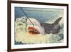 Catching a Shark, Marineland, Florida-null-Framed Premium Giclee Print