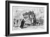 Catching a Tram in the Streets of Valparaiso - Note the Lady Conductor!-null-Framed Art Print