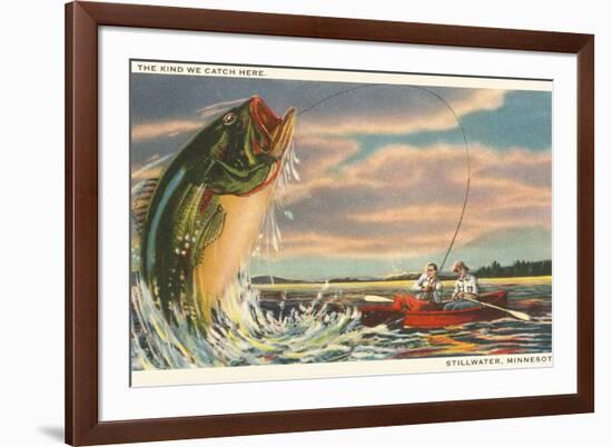 Catching Big Fish, Stillwater, Minnesota-null-Framed Premium Giclee Print