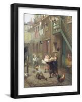 Catching Bubbles-Albert Ludovici-Framed Giclee Print