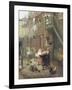 Catching Bubbles-Albert Ludovici-Framed Giclee Print